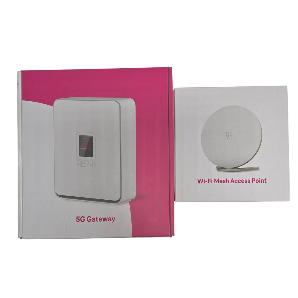 T-Mobile 5G Gateway TMO-G5AR & Wi-Fi Mesh Access Point Bundle Wi-Fi 7 New Sealed